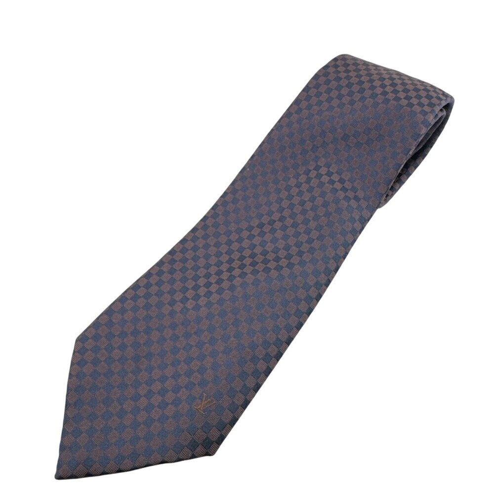 LOUIS VUITTON M78748 Cravat 8CM Micro Damier LV Tie Brown